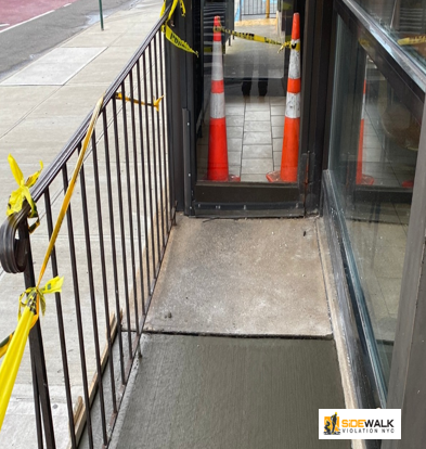 sidewalk violation removal nyc