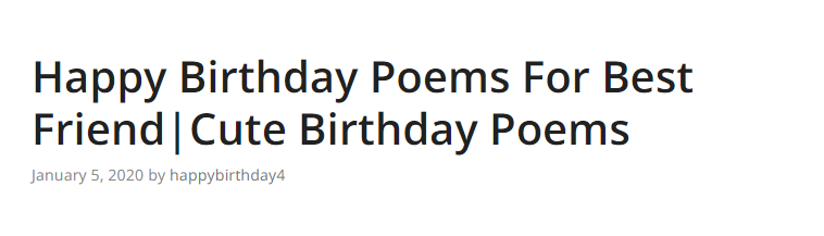 happy birthday poem for friend